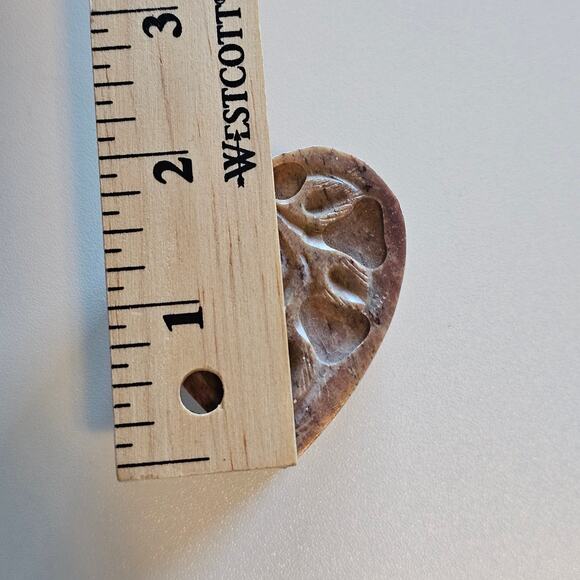 Artisan Heart-Shaped Wooden Box - Brown - Picture 8 of 8